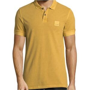 Hugo  Boss Orange Pascha Slim-Fit Polo Shirt-YELLOW-Medium